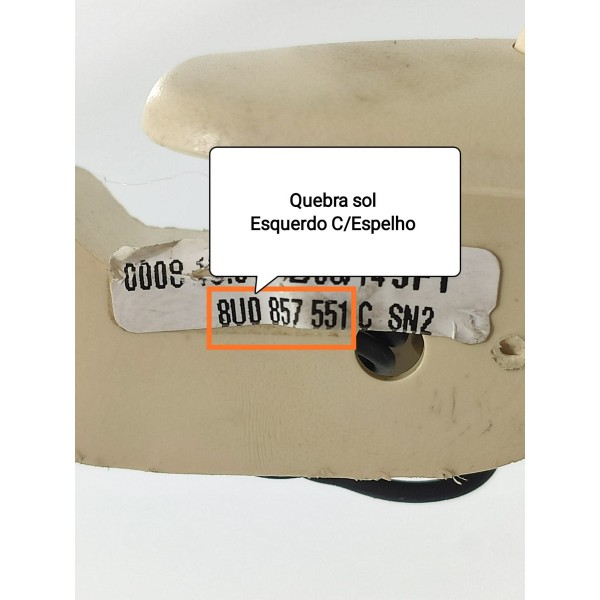 Quebra Sol Audi Q5 Esq 2011/2016 8u0857551 /39106