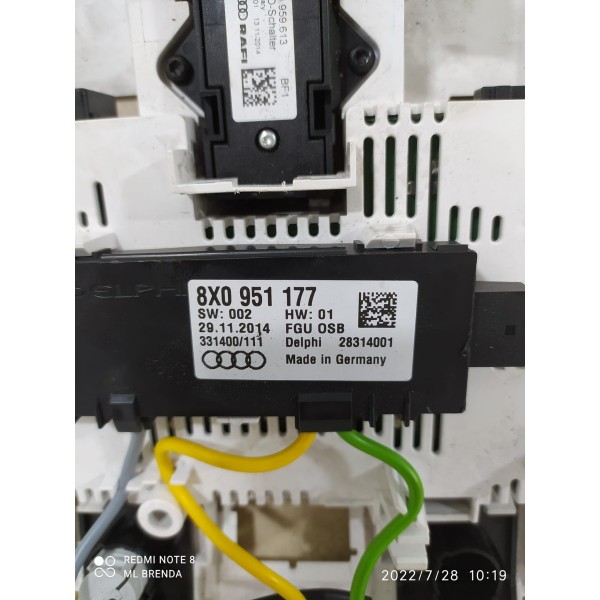 Comando Luz Teto Solar Audi Q3 2015 8x0951177 / 17469