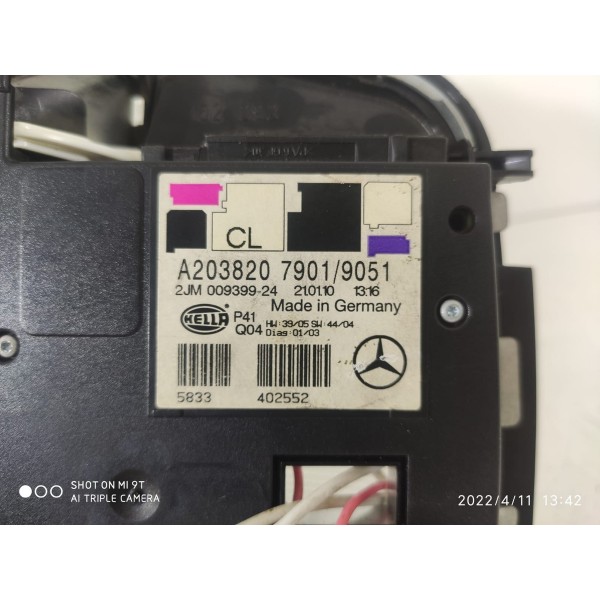 Luz Teto Cortesia Mercedes Clc200 2010 A2038207901