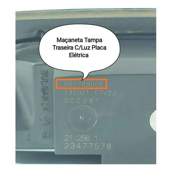 Macaneta Tampa Traseira Cruze Sedan 2017/2023 060769005