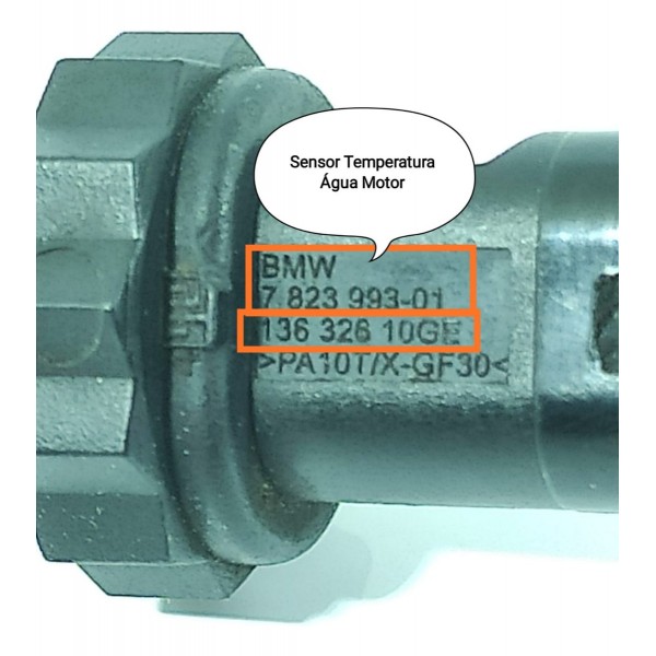 Sensor Temperatura Agua Bmw X6 X4 X5 Diesel 782399301