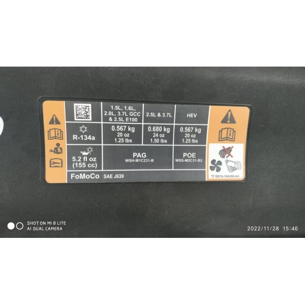 Defletor Painel Frontal Fusion 2013/2019 Ds7316613 /22940