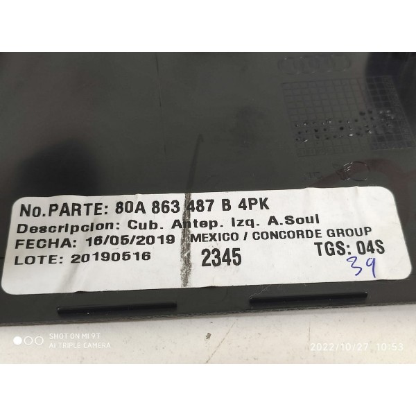 Acabamento Porta Malas Audi Q5 Esq 2017/23 80a863487b /22019