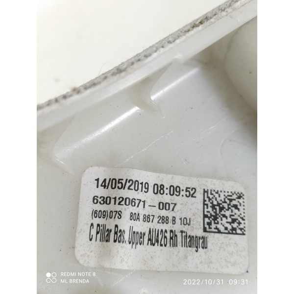 Acabamento Coluna Traseira Direita Audi Q5 2020 / 22143