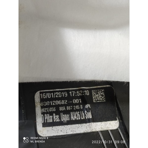 Acabamento Coluna Traseira Esquerda Audi Q5 2020 80a867245b