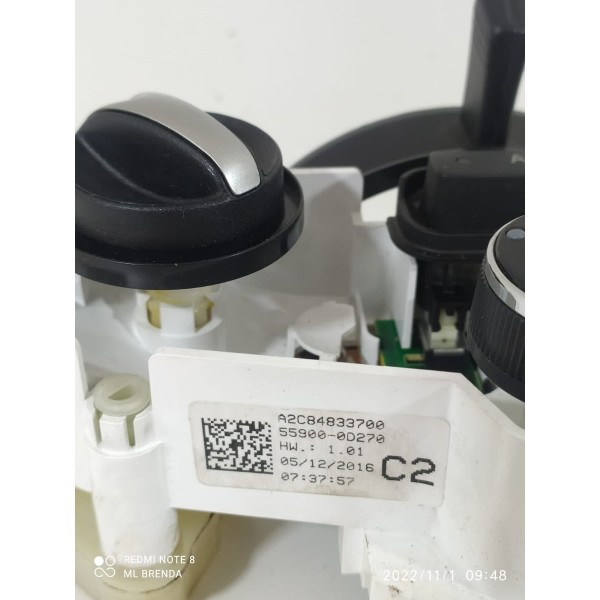 Botão Comando Ar Condicionado Etios 2016 55900d270 / 22184
