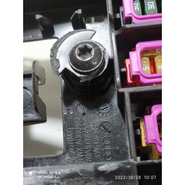 Caixa Fusivel Audi Q5 2.0 2018 2019 2023 80a971845a / 21888