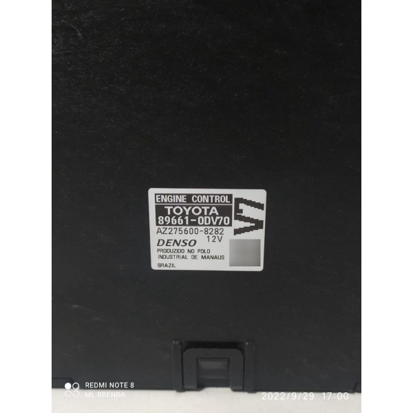 Módulo Injecao Toyota Etios 2016/2021 896610dv70  / 20956