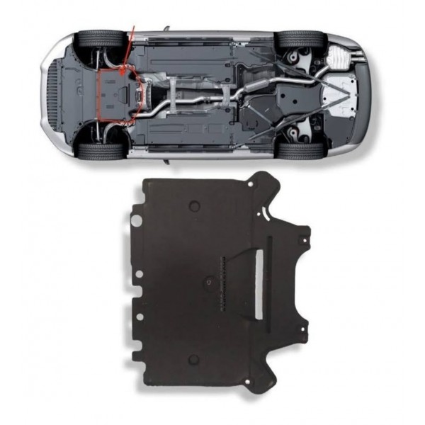 Protetor Assoalho Câmbio Audi Q5 2009/14 8f0863822 Det