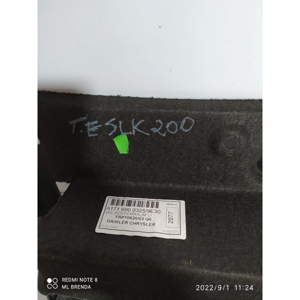 Forro Porta Mala Mercedes Slk R171 Lat Esq 2005/2011 /19458