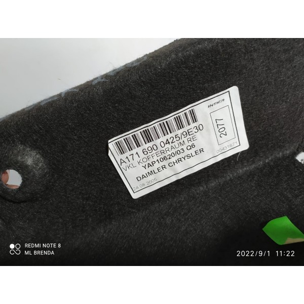 Forro Porta Mala Mercedes Slk R171 Dir 2006/2011 /19457