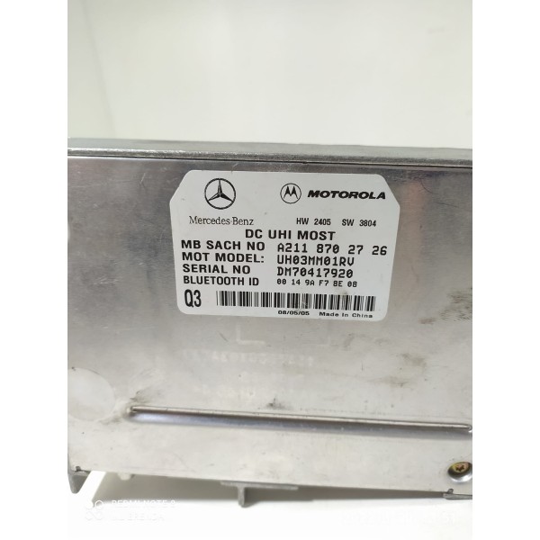 Módulo Bluetooth Mercedes Slk R171 A2118702726 /19344