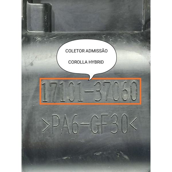 Coletor Admissao Corolla Hibrido 2020/2024 1710137060