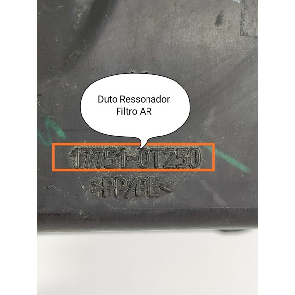 Ressonador Corolla Hybrid 2019 2020 2021 22 2024 177510t250