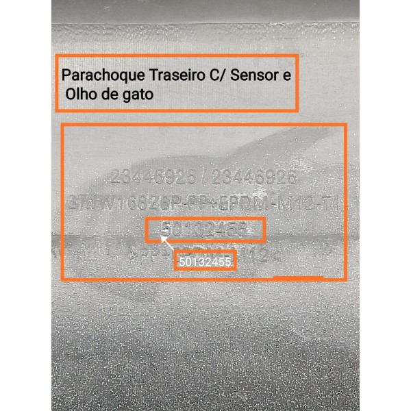 Parachoque Cruze 2020 2021/2023 Sedan Tras Compl Orig /38480