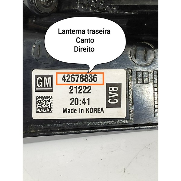 Lanterna Cruze Lt Canto Direita Compl 2017/2023 42678836
