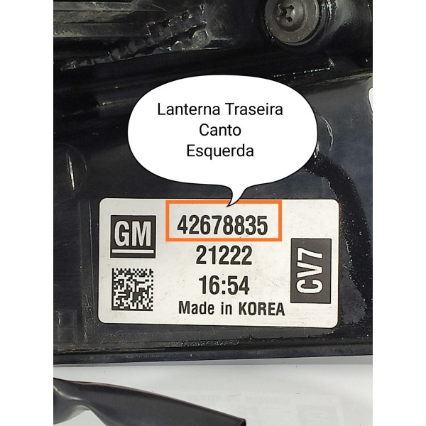 Lanterna Cruze Lt Canto Esquerdo Compl 20217/2023 42678835