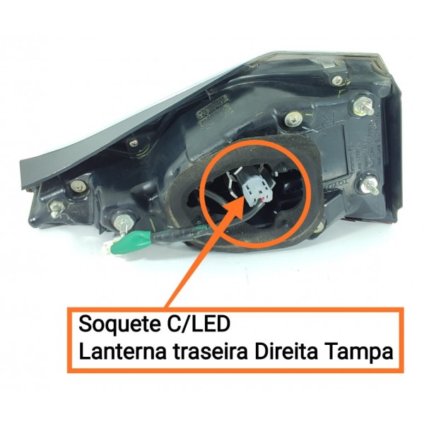 Lanterna Corolla Led Tampa Direita 2020/2024 Original