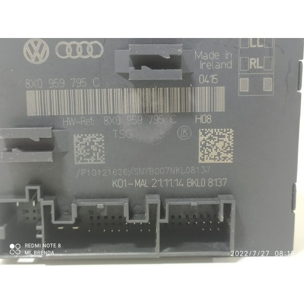 Modulo Porta Audi Q3 Traseira Di 2013/2018 8x0959795c /17352