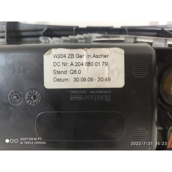 Cinzeiro Console Mercedes C180 C200 2008/2014 Orig / 17046