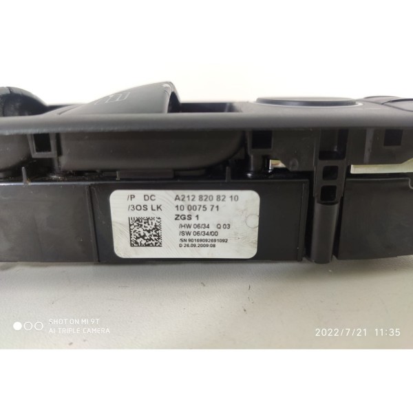 Botão Comando Vidro C180 C200 08/14 A2128208210 Det /17019