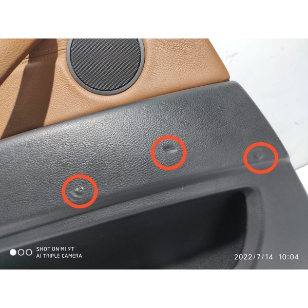 Forro Porta Bmw X6 Tras Esq 2011 2014 2016 Orig Det/16908