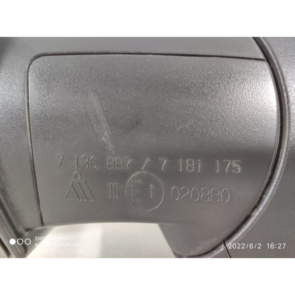 Retrovisor Bmw X6 Esq Camera 2010 2011 2012 2013 2014 /15420
