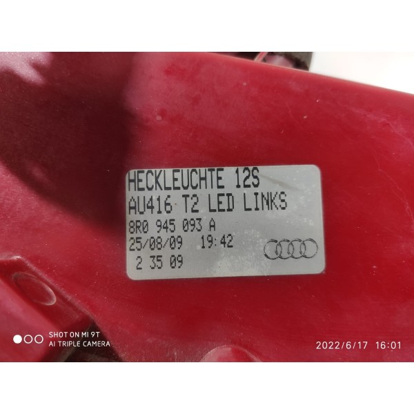 Lanterna Audi Q5 Esquerda 2009 2010/2013 8r0945093a /15093
