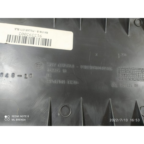 Acabamento Inferior Coluna Central Dir Bmw X6 2014 / 16866
