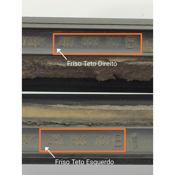 Friso Teto Amarok 2010 2023 Originais Det 2h7853702b