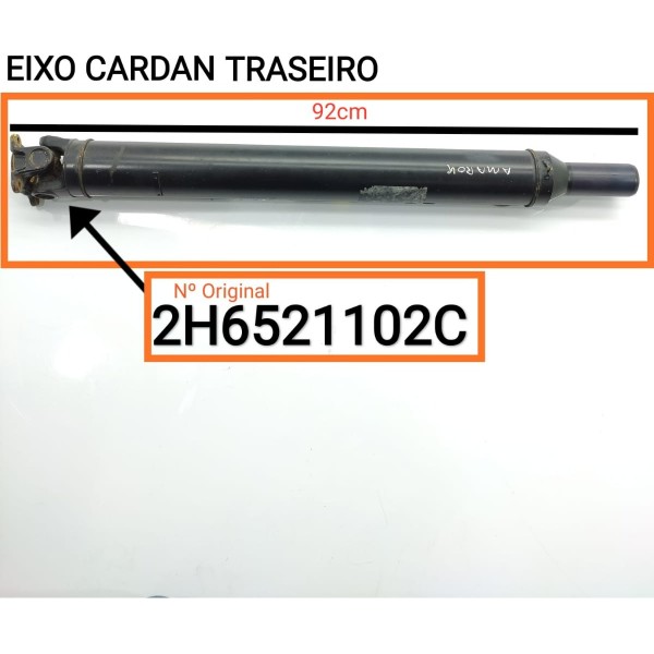 Eixo Cardan Amarok V6 Traseiro 2017 2023 2h6521102c