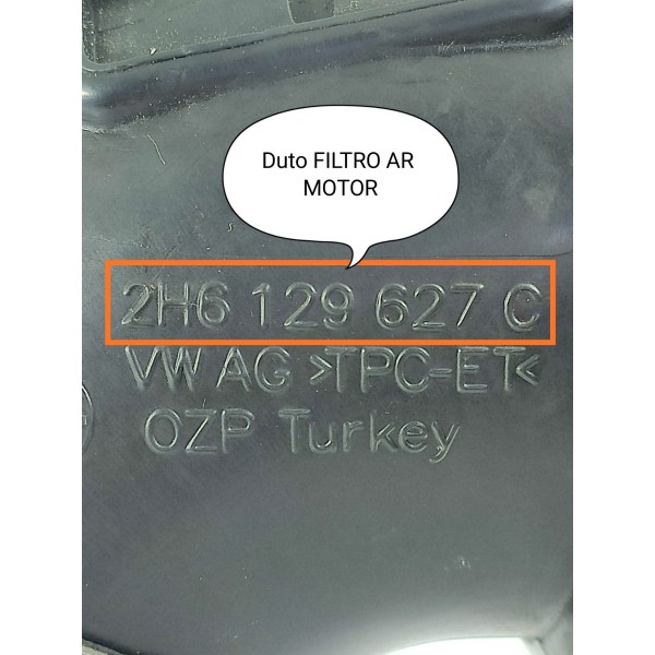 Mangueira Duto Filtro Ar Amarok V6 2017/23 2h6129627c