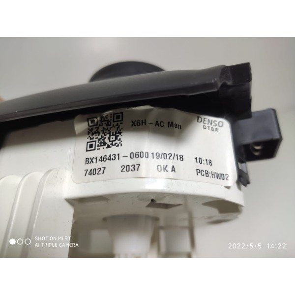 Comando Ar Condicionad Argo Cronos 2018/2023 Bx146431 /14508