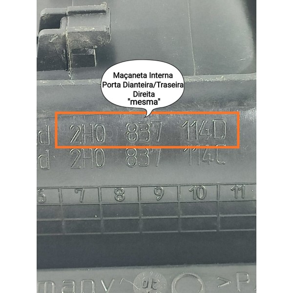 Macaneta Interna Amarok Dir Tras/diant 2010/2023 2h0837114d