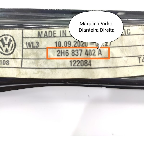 Maquina Vidro Amarok Dianteira Dir Compl 17/2023 2h6837402a