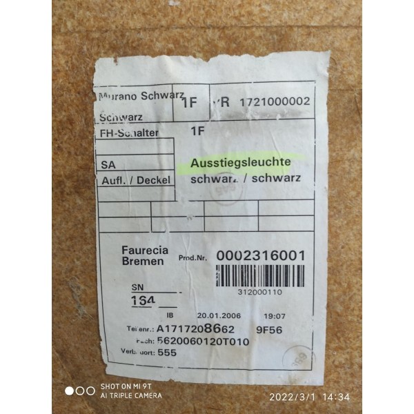 Forro Porta Mercedes Slk 200  Dire 2005 2011 Det A1717201670