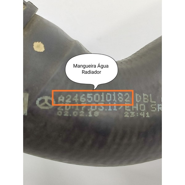 Cano Mangueira Rad Mercedes Gla Cla A 200 250 2019 Orig