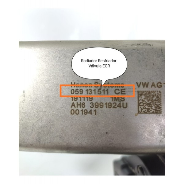 Valvula Egr Radiador Amarok V6 Orig Compl 059131501aj