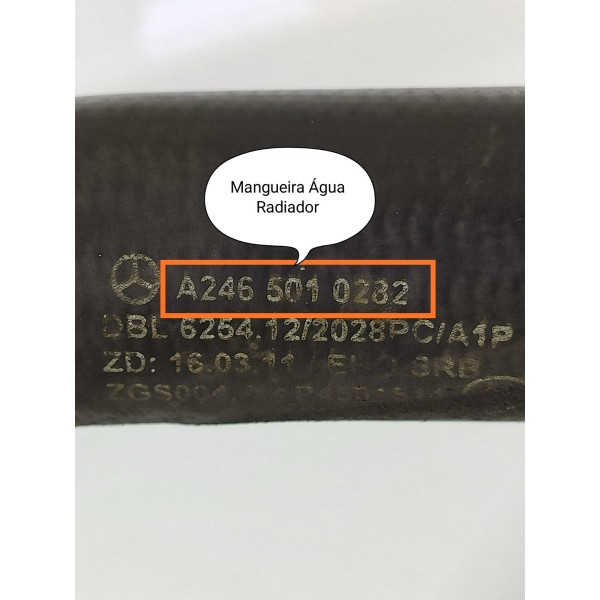 Mangueira Inf Rad Mercedes Gla Cla A 200 2019 A2465010282