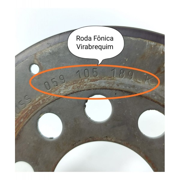 Roda Fonica Amarok V6 2017 2020 2023 Orig 059105189k