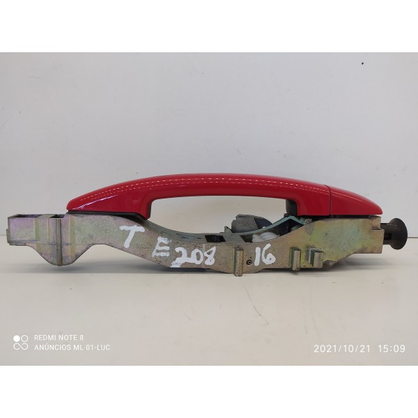 Macaneta Externa Peugeot 208 Traseira Esquerda 2014/2019
