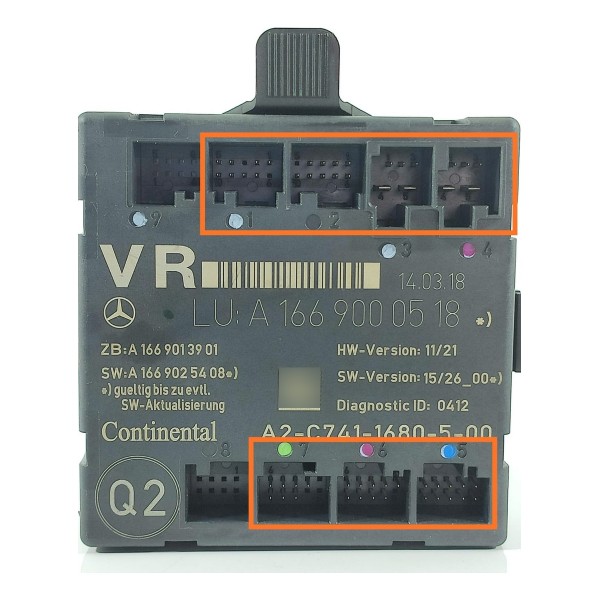 Modulo Porta Mercedes Gla Cla A 200 Dianteira D A1669000518