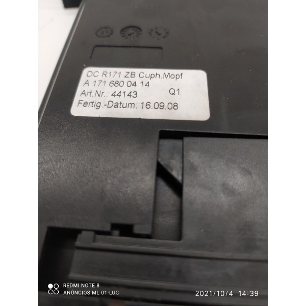 Porta Copos Mercedes Slk 200 350 55amg 2005/2011 A1716800414