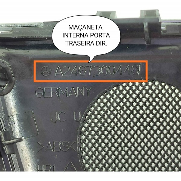 Macaneta Interna Mercedes Cla Gla 200 Traseira D A2467300448
