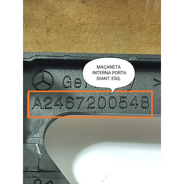 Macaneta Interna Mercedes Cla Gla 200 Dianteira  A2467200548