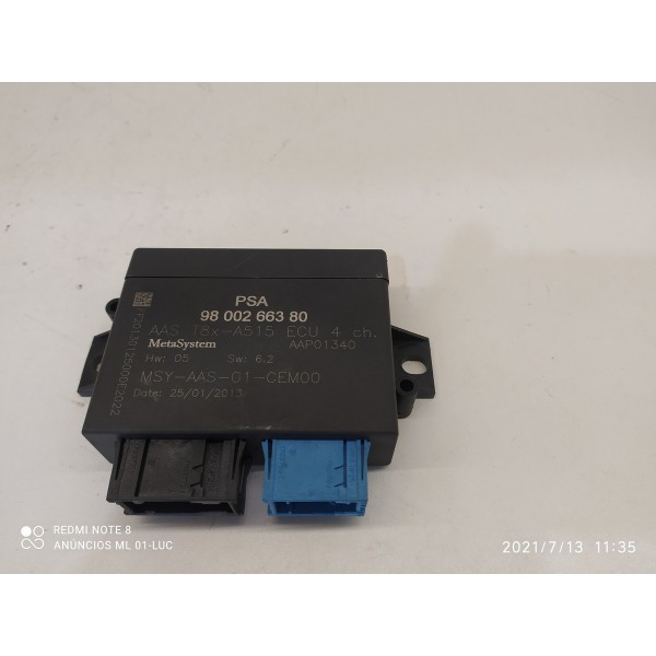 Modulo Estacionamento Peugeot 3008 2011/2016 9800266380