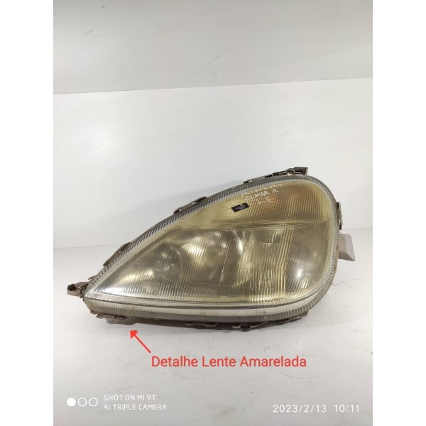 Farol Mercedes Classe A Esquerdo 2000 2001 Orig Detalhe