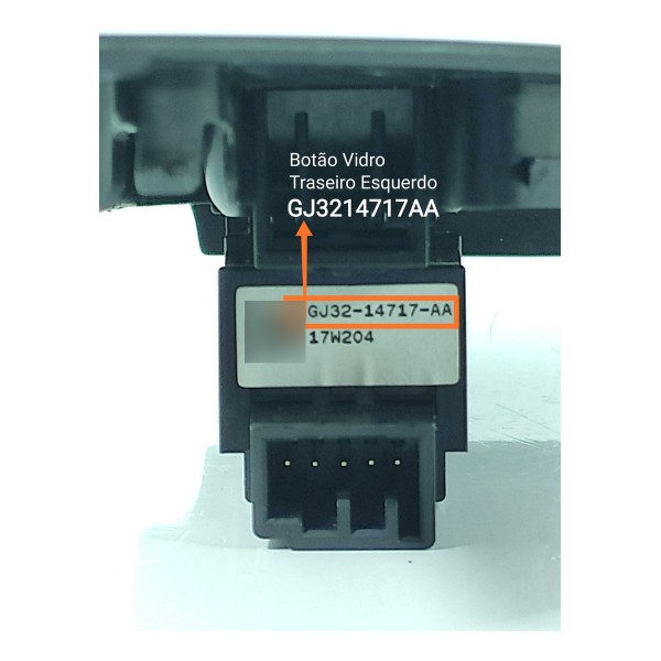 Comando Vidro Evoque Tras Esq 2012/2018 Det Gj3214717aa