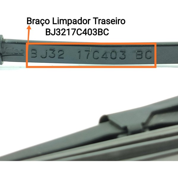 Braço Limpador Traseiro Evoque 2011 2012/2019 Bj3217c403bc