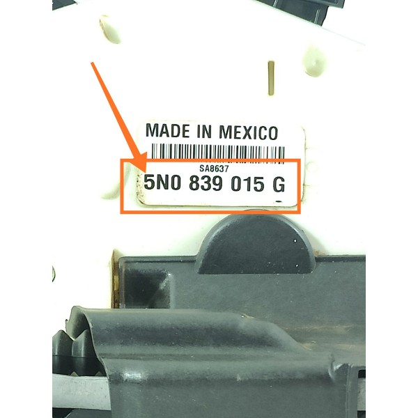 Fechadura Porta Amarok Traseira Esquerd 2010/2023 5n0839015g